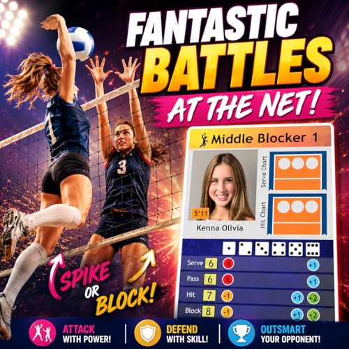 Fast-Paced Volleyball Board Game miniatura 3