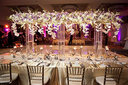 Wgv Tall Cylinder Glass Vase, Open Width 8", Height 28", Clear Large Floral Container, Planter, Centerpieces For Wedding Party Event, Home Office Decor, 1 Piece #TOP3