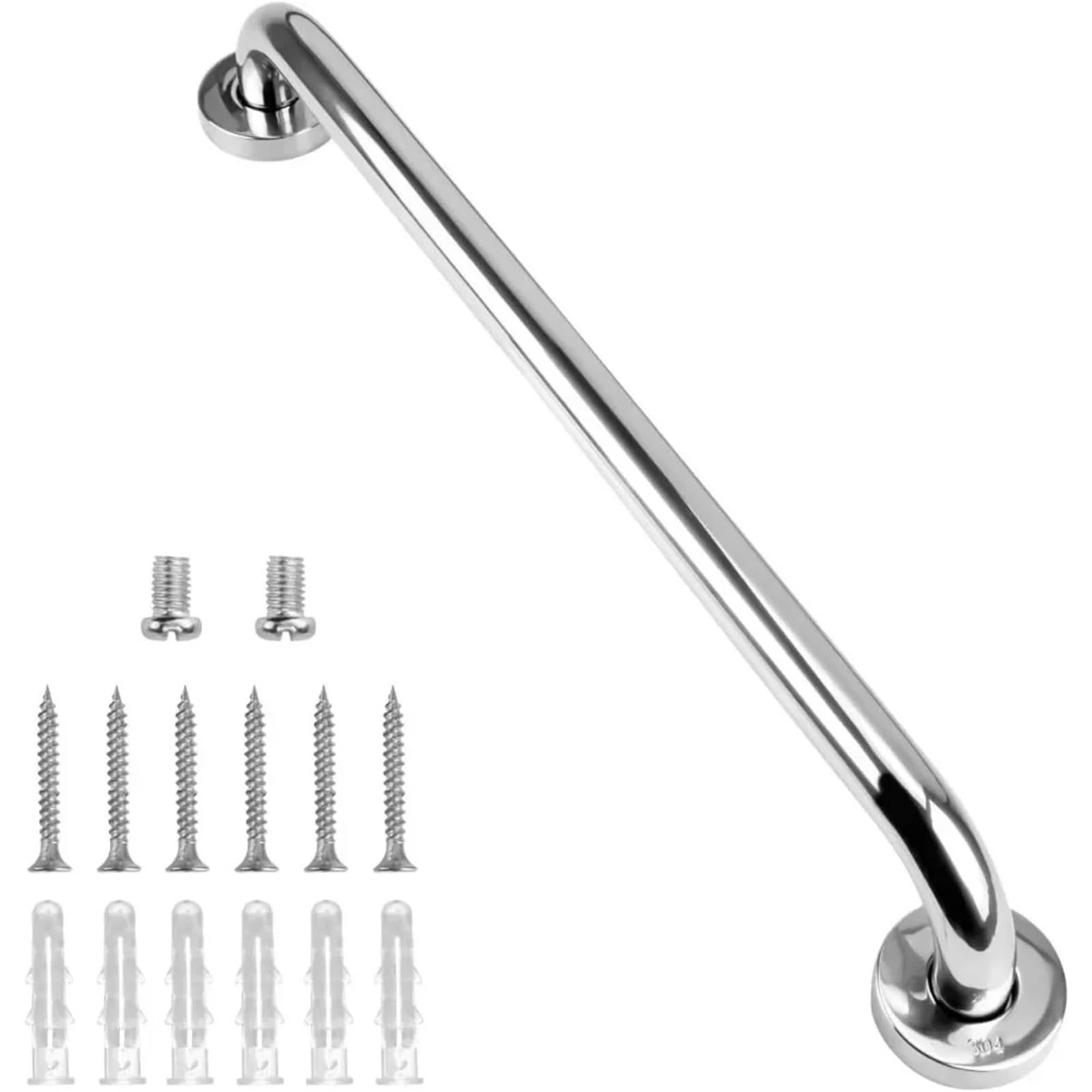 Cidegoo One Color 40Cm Anti Slip Shower Safety Support Handle Towel Rack Bathroom Tub Toilet Handrail Grab Bar Stainless Steel