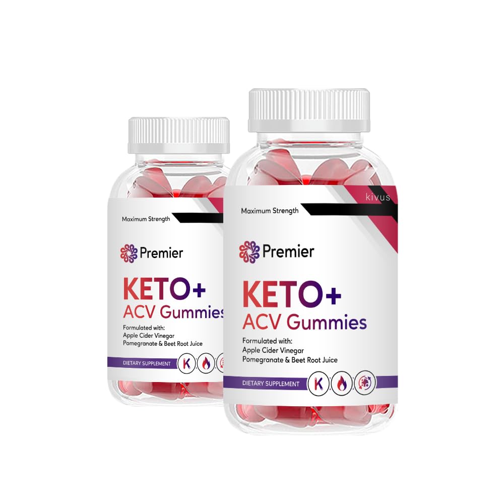 kivus Premier Keto Gummies - Premier Keto + ACV Gummies (2 Pack, 120 Gummies)