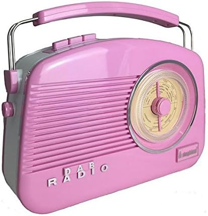 Steepletone Dorset DAB Retro Styled Radio in Pink
