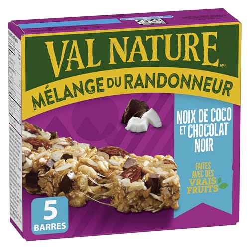 NATURE VALLEY Coconut Dark Chocolate Granola Bars, No Artificial Colours, No Artificial Flavours, Made with Whole Grains, Made with Real Fruit, Rich Dark Chocolate, Pack of 5 Granola Bars - Image 3