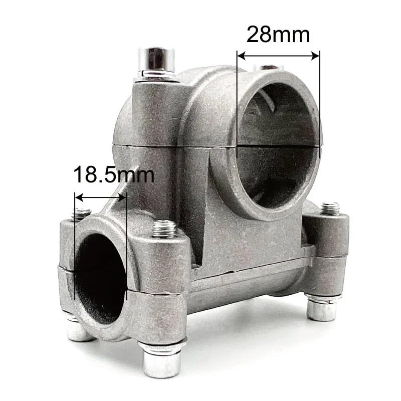 Soporte de mango de 28mm con fijación antivibración de aluminio para desbrozadora 3