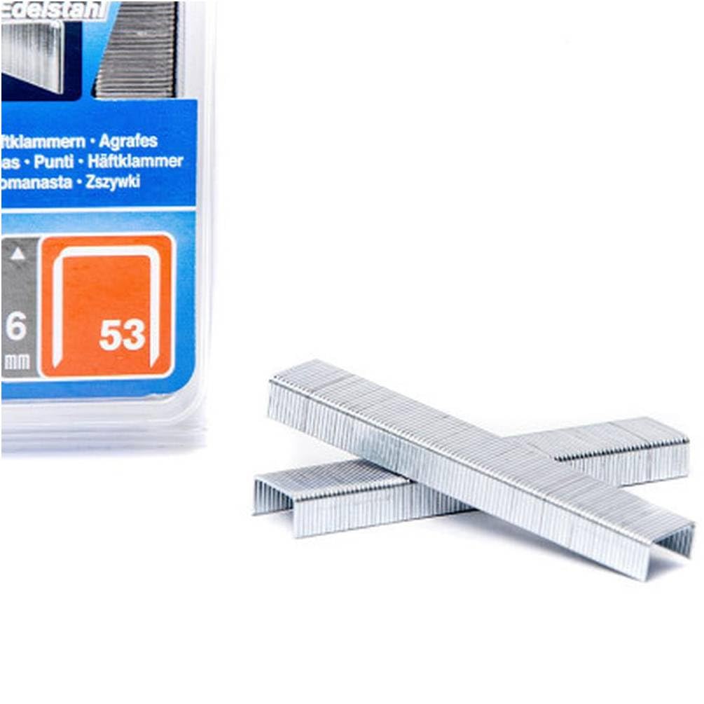 D-Work, 5000 punti metallici H-18, zincati, in acciaio inox, 8,6 x 18 x 1,25 mm