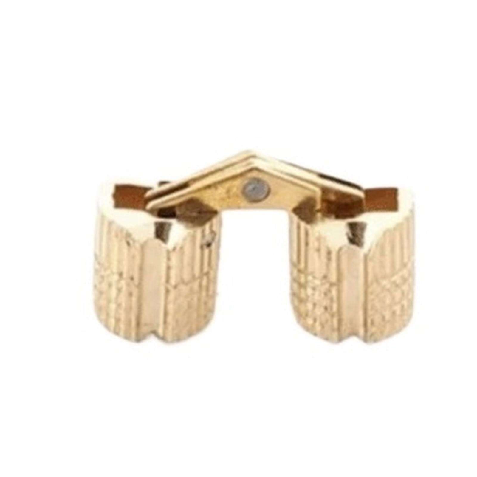 8PCS 8mm Cabinet Hinge Brass 180 Degree Hinge with Screws