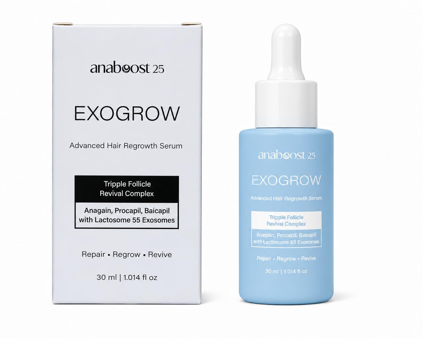 Exogrow Advanced Hair Growth Serum | Repair Regrow Revive | Follicle Activating Formula for Hair Density, Strength & Visible Regrowth-image-44