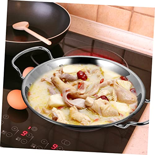 Wok de acero inoxidable con doble asa Luxshiny miniatura 4