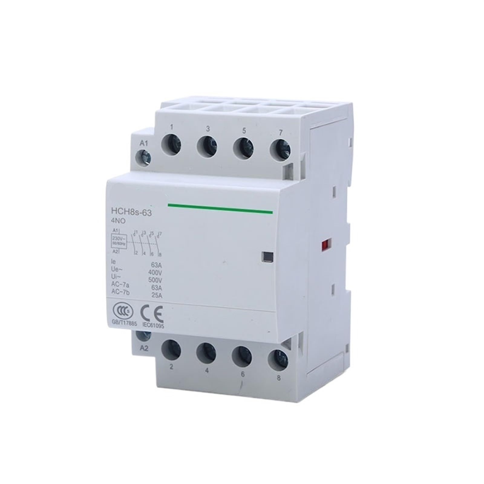 Stycznik modułowy AC 4P 16A 20A 25A 4NO 4NC 50/60Hz 2NO2NC 24V 110 V 220V Automatyczna szyna domowa typ szyny DIN 1 szt. (4P 25A 2NO2NC AC110V)