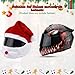 RIDLOG Two Christmas Motorcycle Helmet Covers Santa Claus Motorcycle Helmet Covers Nativity Helmet Cover Fun Santa Helmet Covers Xmas Hat Full Face Dust Hat Fun Ride and Gifts (Two)