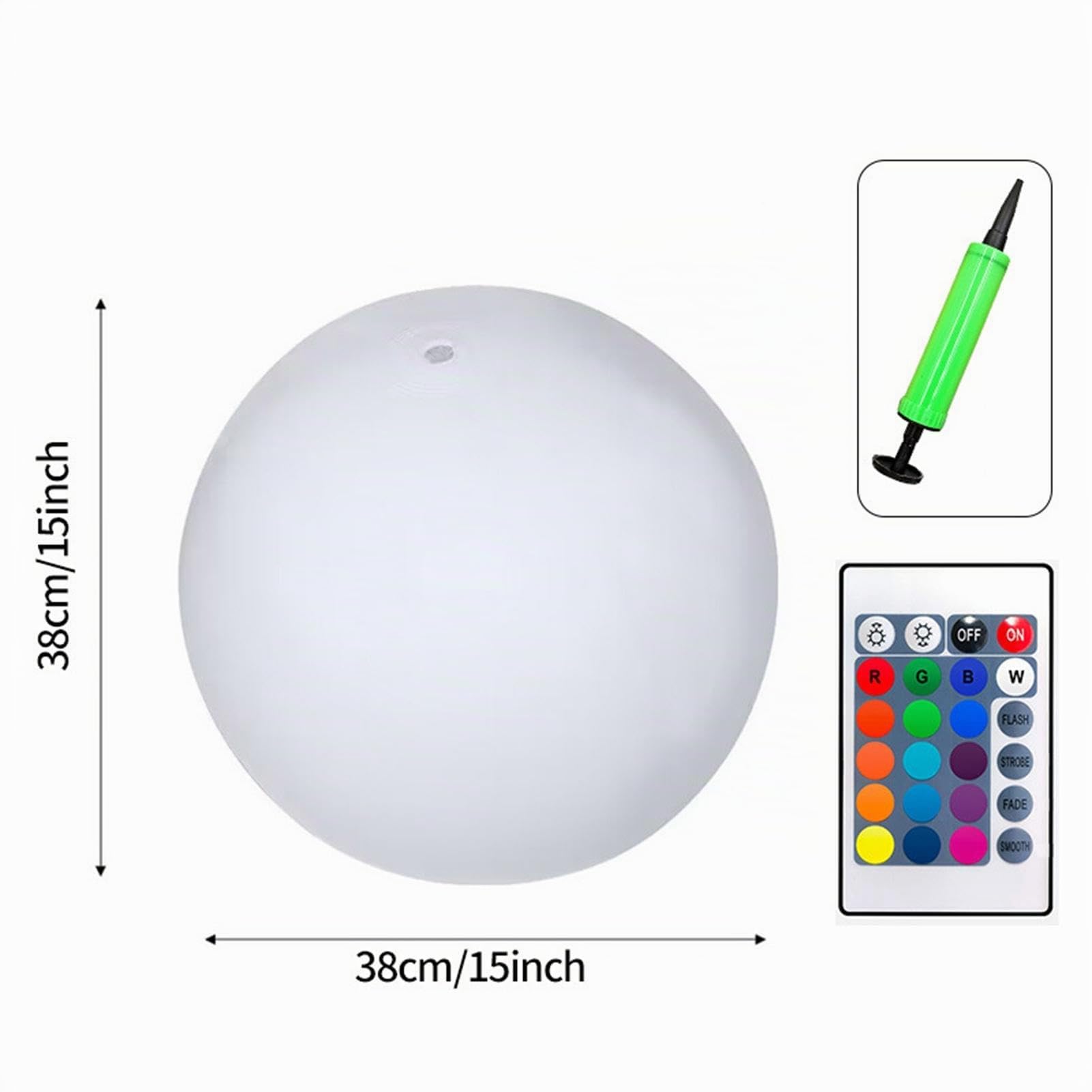 Palloni da spiaggia LED gonfiabili | 4 pz Pallone da spiaggia illuminato | Giocattolo con palline luminose piscina a 16 colori | 4 modalità luce regolabili Giocattoli spiaggia per beachball