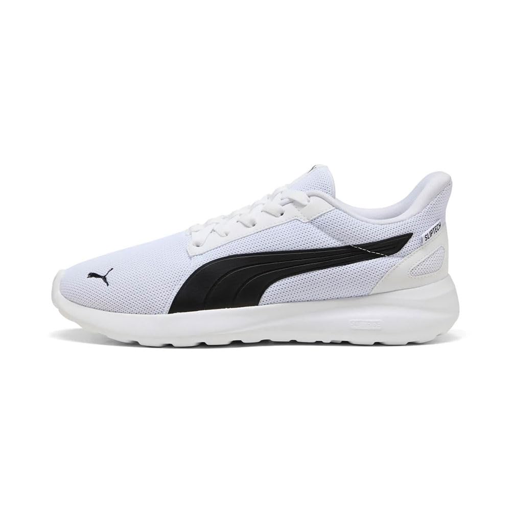 PUMA SOFTRIDE Cosmic LT SLIPTECH Sneaker, Unisex, Weiß/Schwarz, 5.5 UK