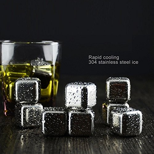 Stainless Steel Ice Cubes Whisky Ice Stones Water Beer Wine Cooler
