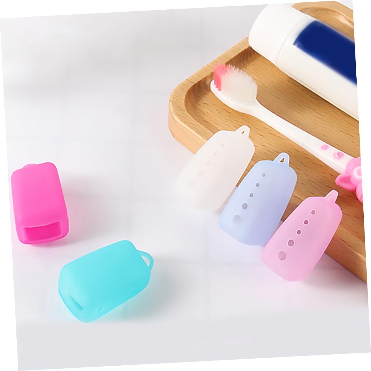 40 Fundas Protectoras para Cabezales De Cepillo De Dientes, Tapas Protectoras para Cepillos De Dientes De Viaje, Tapas para Cepillos De Dientes, Cubiertas para Cabezales De