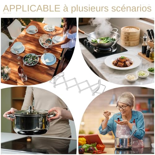Utensilios de cocina extensibles resistentes al calor para mesas 5