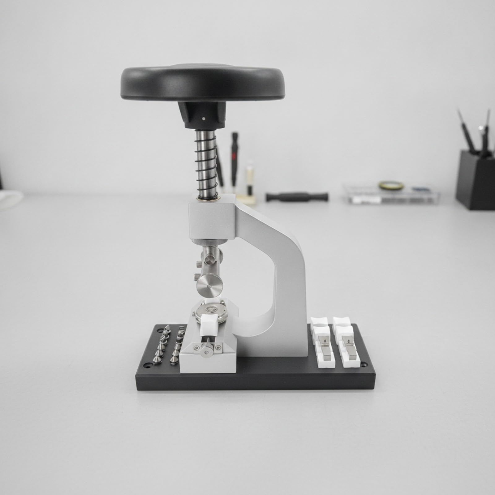 Perfeclan Herramienta para Abrir Tapas Reloj | Ajustable, Abridor Cajas Relojes Banco, Resistente, Abridor Relojes con Adaptadores, para ría