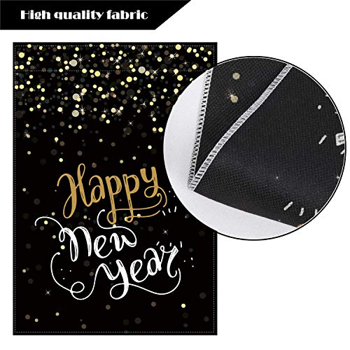 Happy-New-Year-Decorations-Garden-Flags-Double-Sided-Burlap-Flag-Winter-Holiday-Party-Yard-Outdoor-Decoration-125-x-18-Inch Happy New Year Decorations Garden Flags Double Sided Burlap Flag Winter Holiday Party Yard Outdoor Decoration 125 x 18 Inch