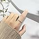 EUDORA Harmony Ball S925 Sterling Silber Anxiety Fidget Ring Anti Stress Ringe für Damen, Spinner Einstellbare Ringe Angstring Relief Spinner Fidget Anti Stress Ring Schmuck, Geschenk für Frauen