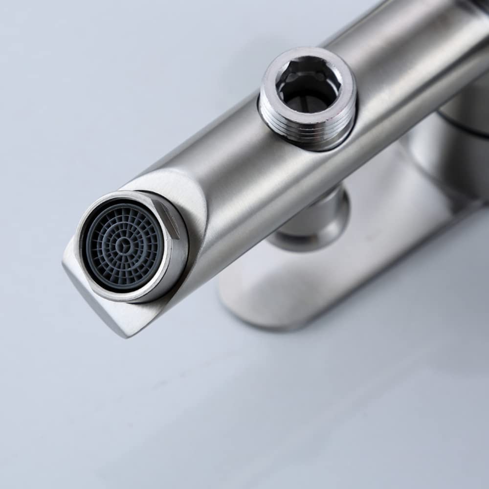 Rubinetto A Parete Per Vasca E Doccia In Acciaio Inox 304 – Deviatore Pull-Up, Cartuccia In Ceramica, Logo Rosso/Blu