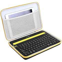 Khanka Duro Viaje Estuche Bolso Funda para Logitech K480 Teclado(Solo Caja)
