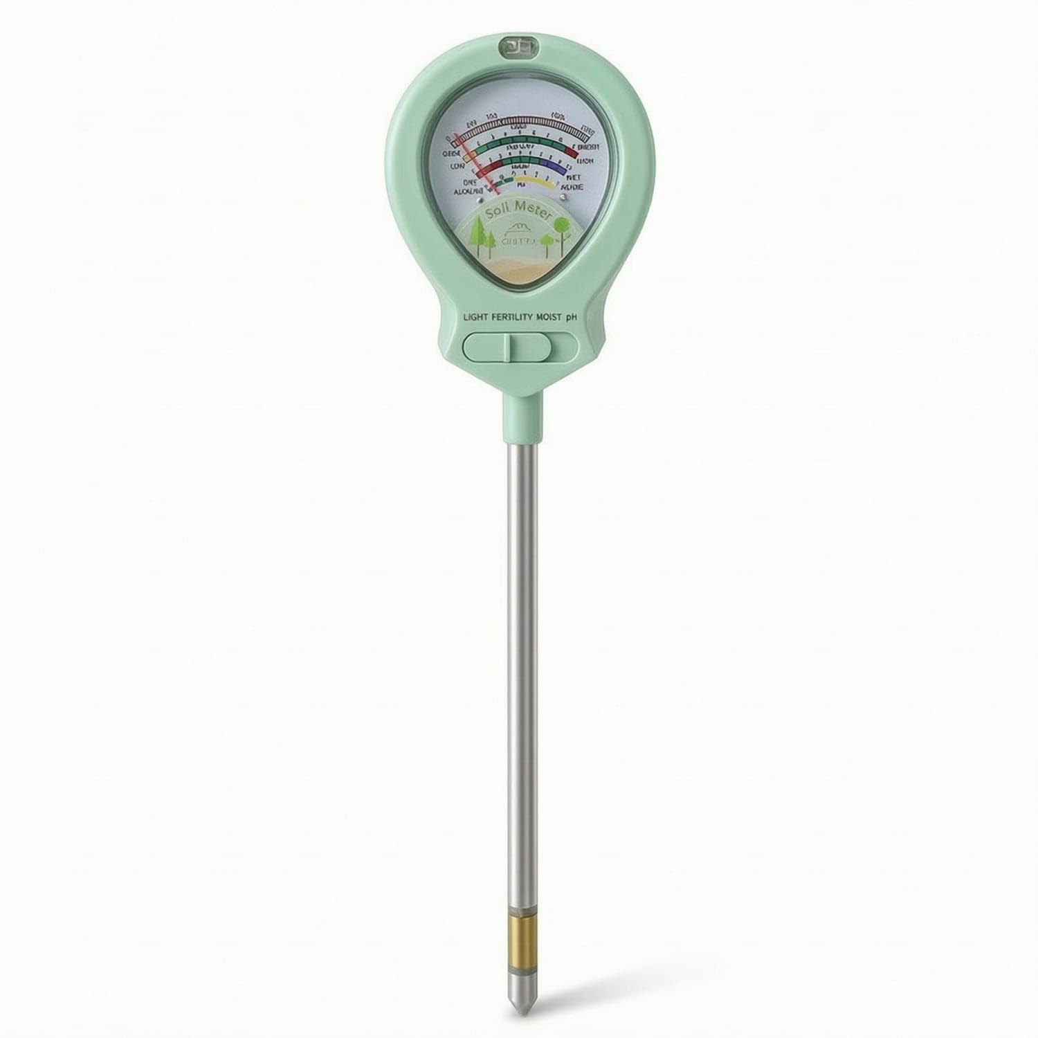 Multi-Function 4-in-1 Soil Moisture Meter Handheld Analog Soil Tester Rotatable Plant Water Meter Scientific for Gardeners, Potted Plants, Raised Beds, Vegetable Patches, 4-in-1 Soil Tester --image-33