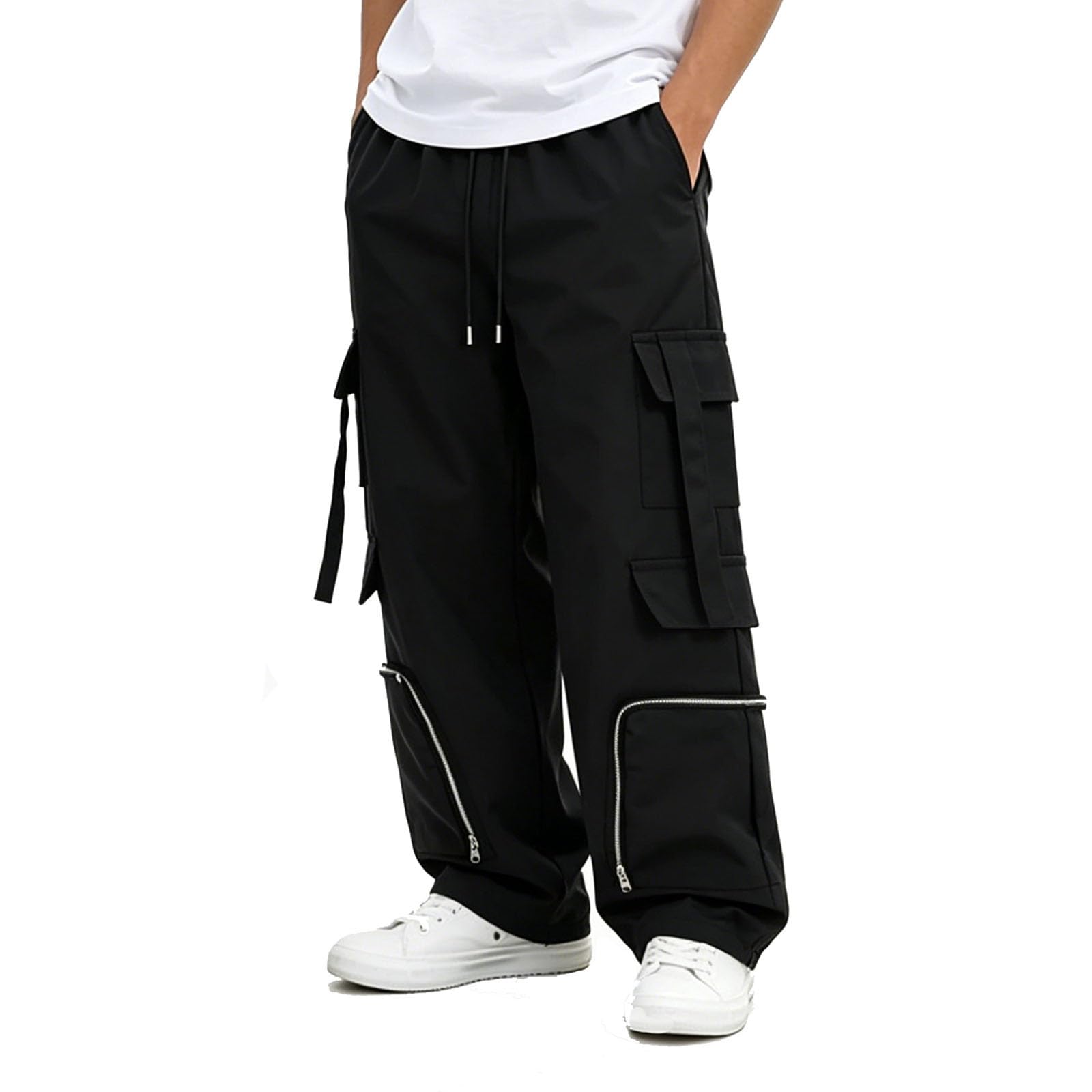 Pantaloni cargo da uomo in cotone softshell, per attività all'aria aperta, impermeabili, antivento, traspiranti, leggeri, elasticizzati, per il tempo libero, per il campeggio, per la vita quotidiana