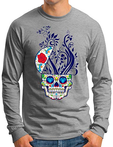 T-shirt manches longues homme avec motif artistique durable