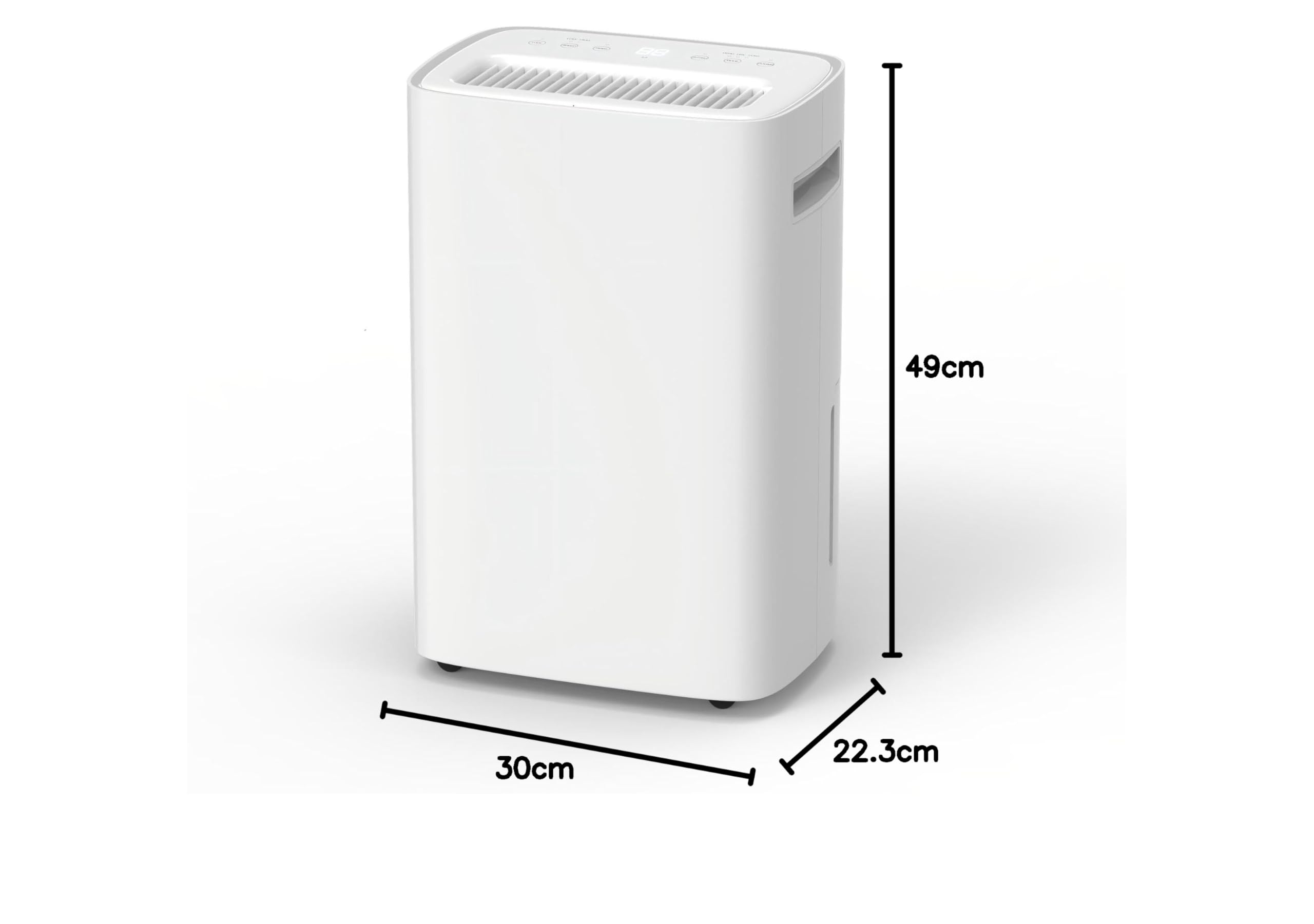 Osuszacz powietrza 16 l/dobę, osuszacze powietrza do pomieszczeń o powierzchni do 110 m³ (45 m²), 24-godzinny timer, automatyczne wyłączanie, wyjmowany zbiornik 2,5 l, osuszacz powietrza do domu