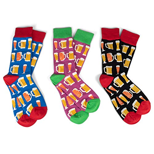 Chaussettes Cheers Beers Enesco lot de 3 paires décontractées mixtes pour homme et femme