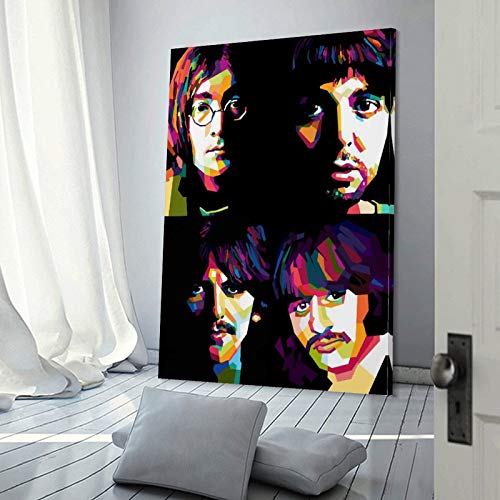 GUCII Poster décoratif The Beatles WPAP – 60 x 90 cm - Les Beatles, Paul McCartney, John Lennon, RIngo Starr, George Harrison GUCII Poster décoratif The Beatles WPAP - 60 x 90 cm – Image 4