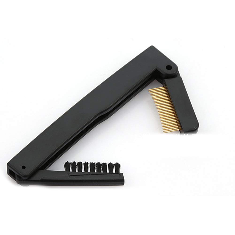 Professional Fashion Make Up Steel Needle Mascara Guide Applicator Eyelash Comb Eyebrow Brush Curler Cosmetic Tool(Double Folding)