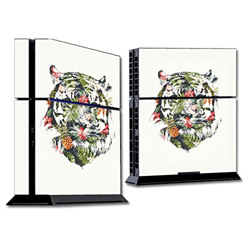 MightySkins Skin Compatible with Sony PS4 Console - Jungle Tiger | Protective, Durable, and Unique Vinyl Decal wrap Cover | Easy to Apply, Remove, and Change Styles | Made in The USA