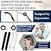Konohan 50 Pcs Eyeglasses Retainers Sets, 12 Pairs Anti Slip Adhesive Glasses Nose Pads 4 Round Ear Grips 4 Silicone Ear Hooks Holders 4 Glasses Temple Tips Sleeve for Repair (Multicolor)