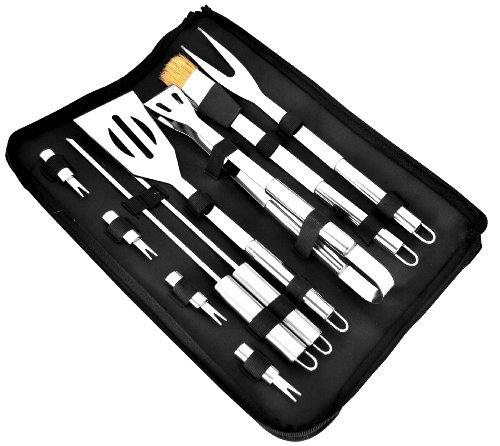 Grill King Stainless Steel Grilling Utensil Set, 11-Piece