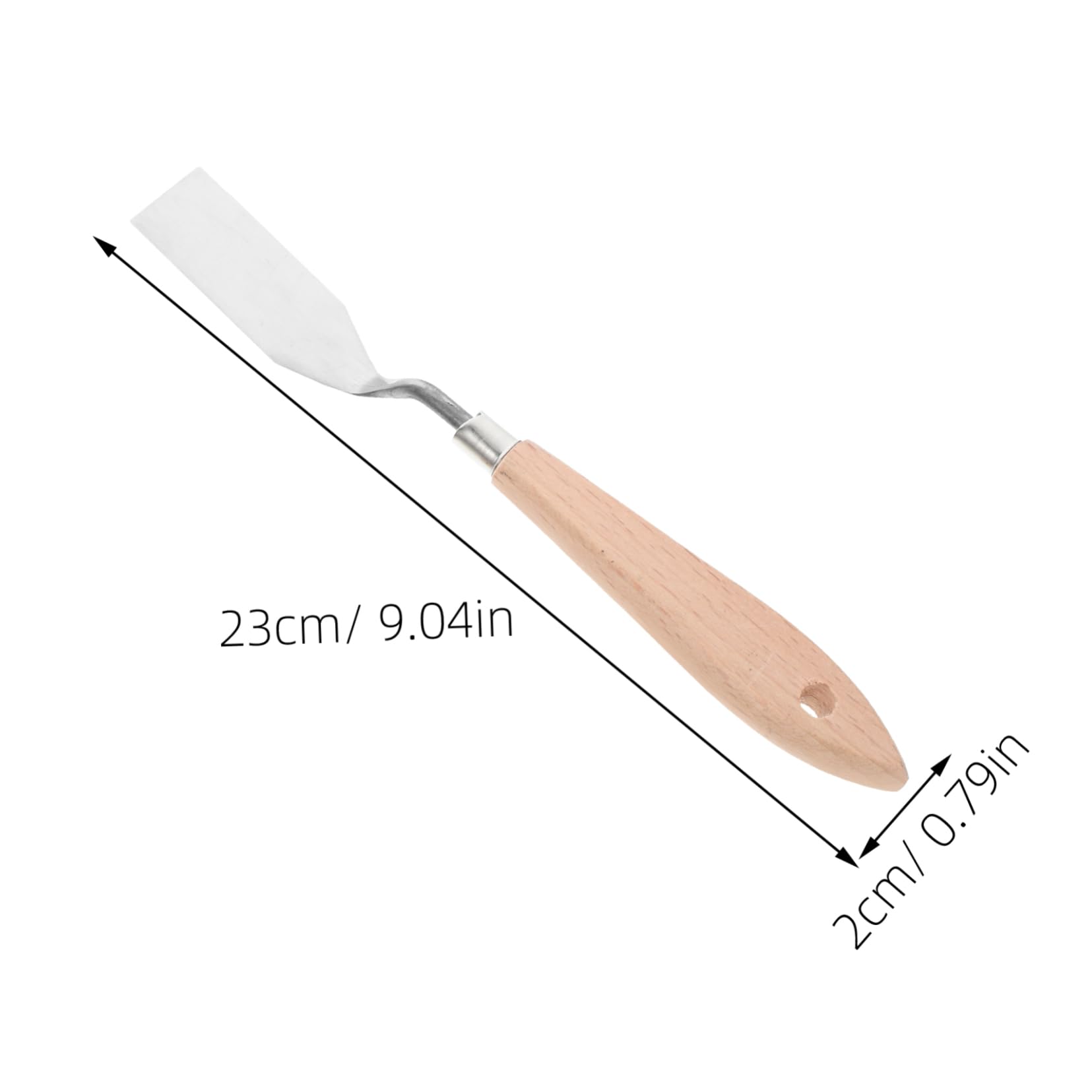 Tofficu 3 Set Strumento Di Miscelazione Dei Colori Raschiatore Strumento Spatola Per Dipingere Pittura Maniglia Attrezzo Forniture Raschiatori Arte Bambù 4 Pz*3