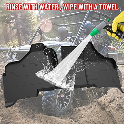 Front Floor Mats For Honda Pioneer 1000 16-23, Sautvs Tpe Front Row Floor Liners All Weather Protection Slush Mats For Honda Pioneer Sxs 1000-5 M5 2016-2023 Accessories, Replace Oem# 0Sp63-Hl4-101 #TOP5