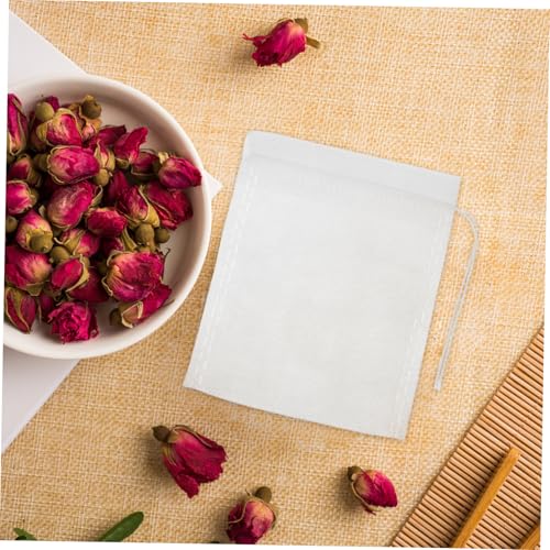 Bolsas reutilizables con cordón para té 100 pcs miniatura 5