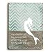 She Dreams Mermaid by Artist Cheryl Overton 12"x16" Planked Wood Sign Wall Decor Art