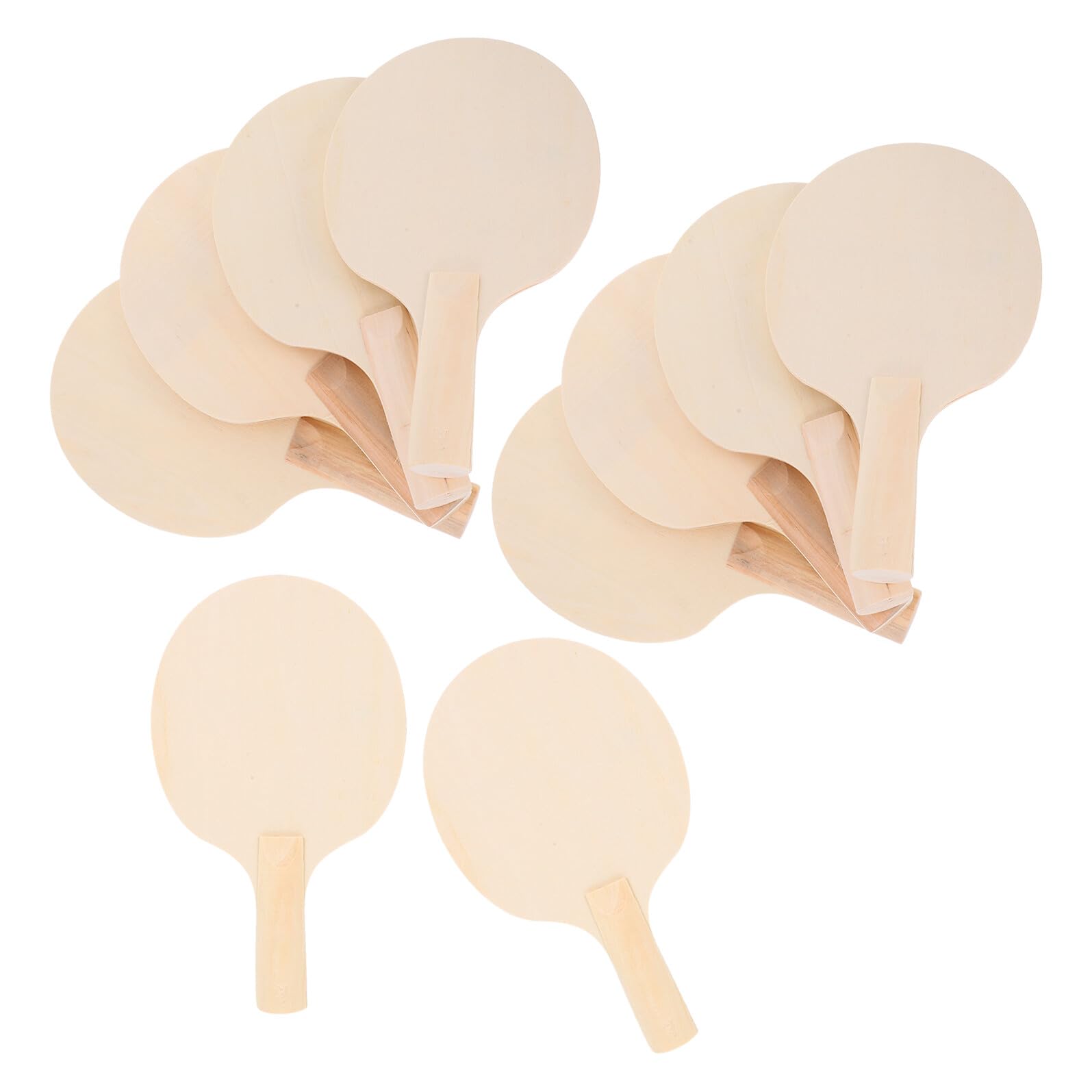 Racchetta da Ping Pong in Legno Grezzo 10 Pezzi, per Pittura | Back To School Party, Unpainted Paddles Blanks, Unfinished Wood Paddles, Table Tennis Paddle Game Stile Casuale