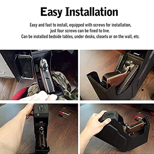 Gun Safe, Quick Access Handgun Firearm Safes for Pistols Drop Down