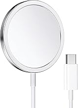 SYSTENE Compatible for Magsafe Wireless Charger for iPhone 16/15/15 Pro/15 Plus/15 Pro Max, 15W Fast Charging Compatible with iPhone 15/14/13/12 Series&Airpods 3/2/Pro 2/Pro, 1-Year Warranty,White