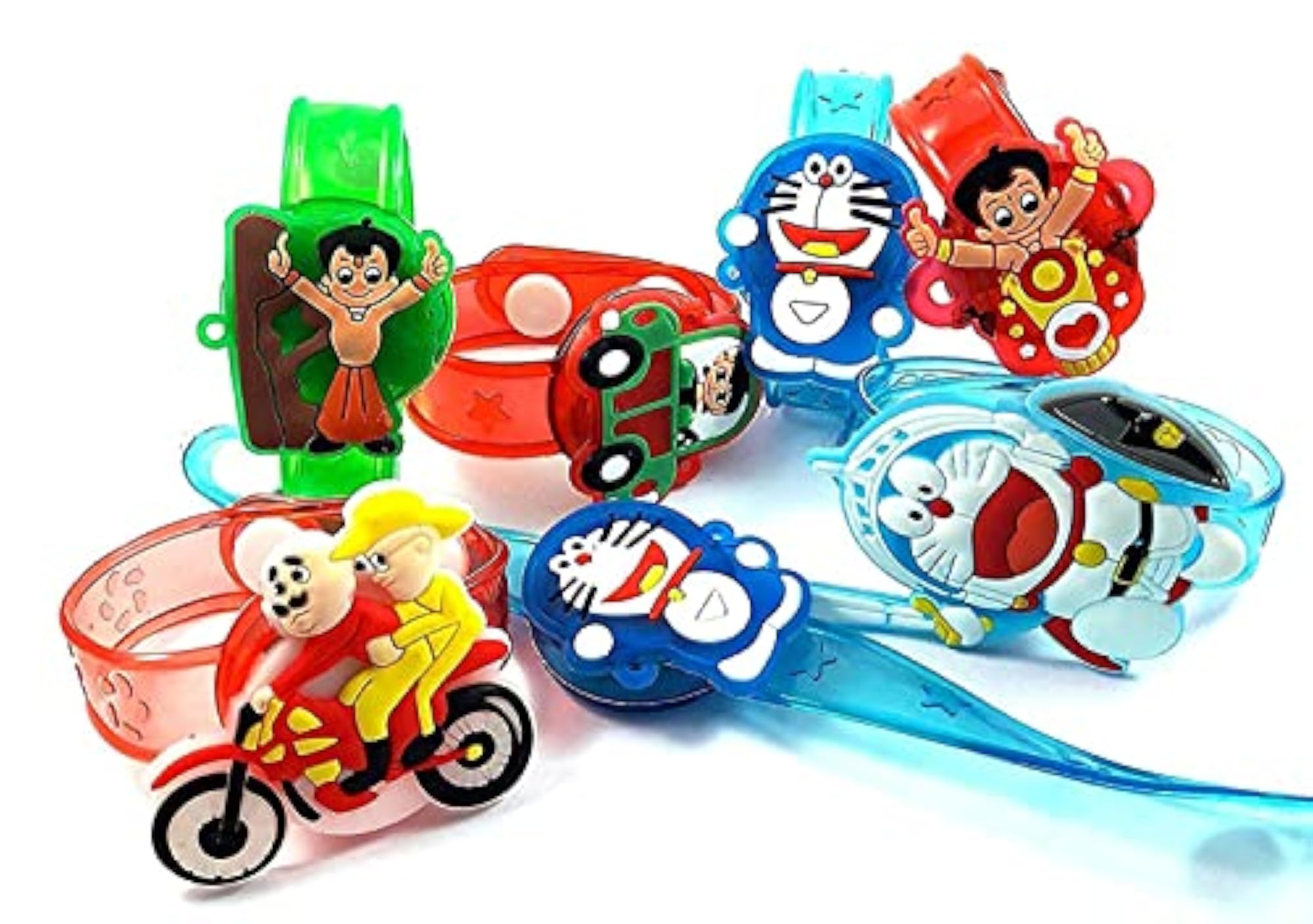 LED Light Cartoon Characters Rakhi for Kids, Multi Print