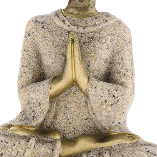 Ganesh Bouddha figurine sculptée main statue grès