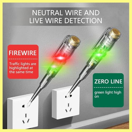 Image of Advanced Intelligent Chip High-Brightness Intelligent Voltage Tester Pen - Multi-function LED Test Pen with Screwdriver for Electric Power Testing, Voltage Tester Detector (Pack of 1)