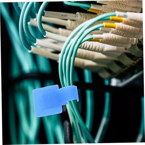 STOBOK 50pcs Organizador de Cables con Adhesivo Clips de Sujeción para Cables Accesorios de Escritorio miniatura 7