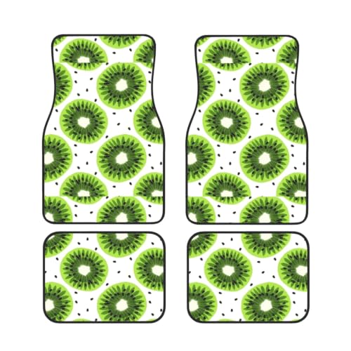 Alfombrillas de neopreno para coche con base antideslizante Kiwi juego de 4