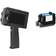 Wide Coding Applications Inkjet Printer Production Date Number Text Logo Expiry Date Label Plastic Carton Handheld Thermal Inkjet Printer Lightweight and ConvenientPrinter and 2 ink