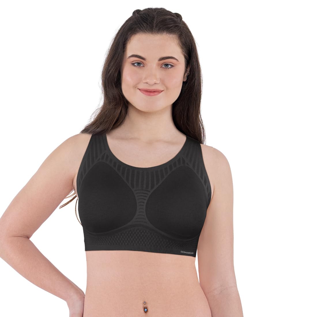 dermawear Women's Invism Cotton Bonded Racer Back Full Coverage Lightly Padded Bra-picture-12