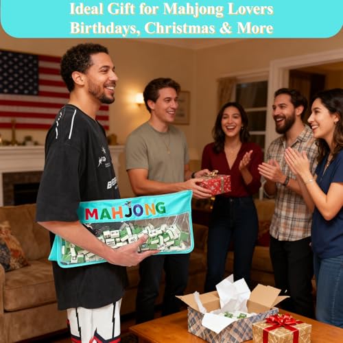 Bolsa impermeable para fichas Mahjong con pouch accesorio miniatura 4