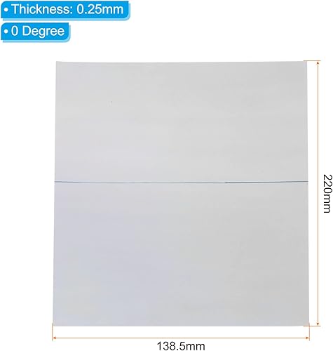 Miniatura 2 de PATIKIL Hojas de película polarizada de 10.1 pulgadas, paquete de 3 filtros polarizados lineales adhesivos para pantalla, fotografía, iluminación,