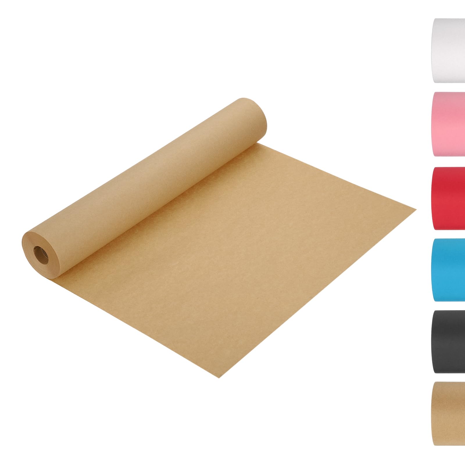 QUARKZMAN Carta Da Imballaggio Kraft Rotolo 1181''x17.3'' Marrone Scuro